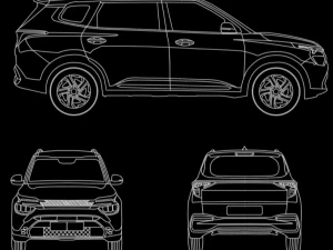 Bản vẽ xe Kia carens