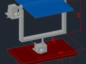 Bản vẽ mô hình điều hướng pin mặt trời
