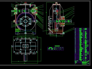 Bản vẽ chi tiết và hộp giảm tốc trục vít ,bánh vít