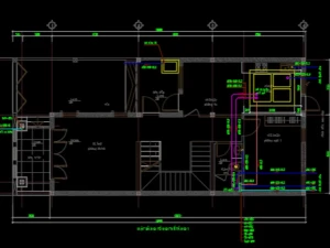 Bản vẽ cấp thoát nước công trình 4 tầng dùng nước nóng năng lượng mặt trời