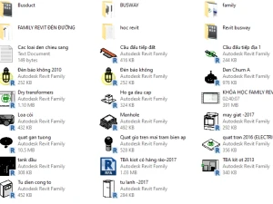 Bộ thư viện Revit Family Cơ điện (M&E) tổng hợp: Trạm biến áp, Máy phát và Thiết bị điện đầy đủ