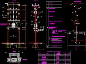 Hồ sơ bản vẽ chi tiết trạm biến áp treo: Đầy đủ các gam công suất từ 31.5kVA đến 630kVA