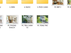 Hồ sơ thiết kế nhà phố 3 tầng hiện đại 10x21m – Trọn bộ bản vẽ thi công Kiến trúc, Kết cấu và Cơ điện