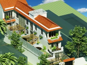 Hồ sơ kỹ thuật thi công nhà phố 8.5x34m – Trọn bộ bản vẽ CAD Kiến trúc, Kết cấu và MEP chi tiết