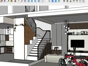 Thư viện Sketchup nội thất chi tiết – Tổng hợp Model Tủ bếp, Tủ quần áo, Tủ gầm thang và Phụ kiện hiện đại