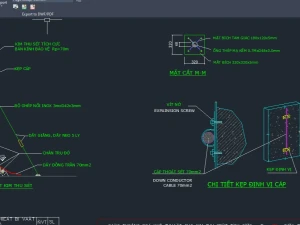 Thư viện bản vẽ AutoCAD kim thu sét và hệ thống chống sét – Chi tiết lắp đặt và Biện pháp thi công chuẩn kỹ thuật