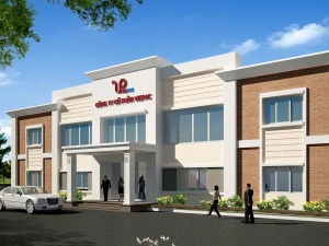 Hồ sơ thiết kế văn phòng 2 tầng cho nhà xưởng 10x31m kèm phối cảnh